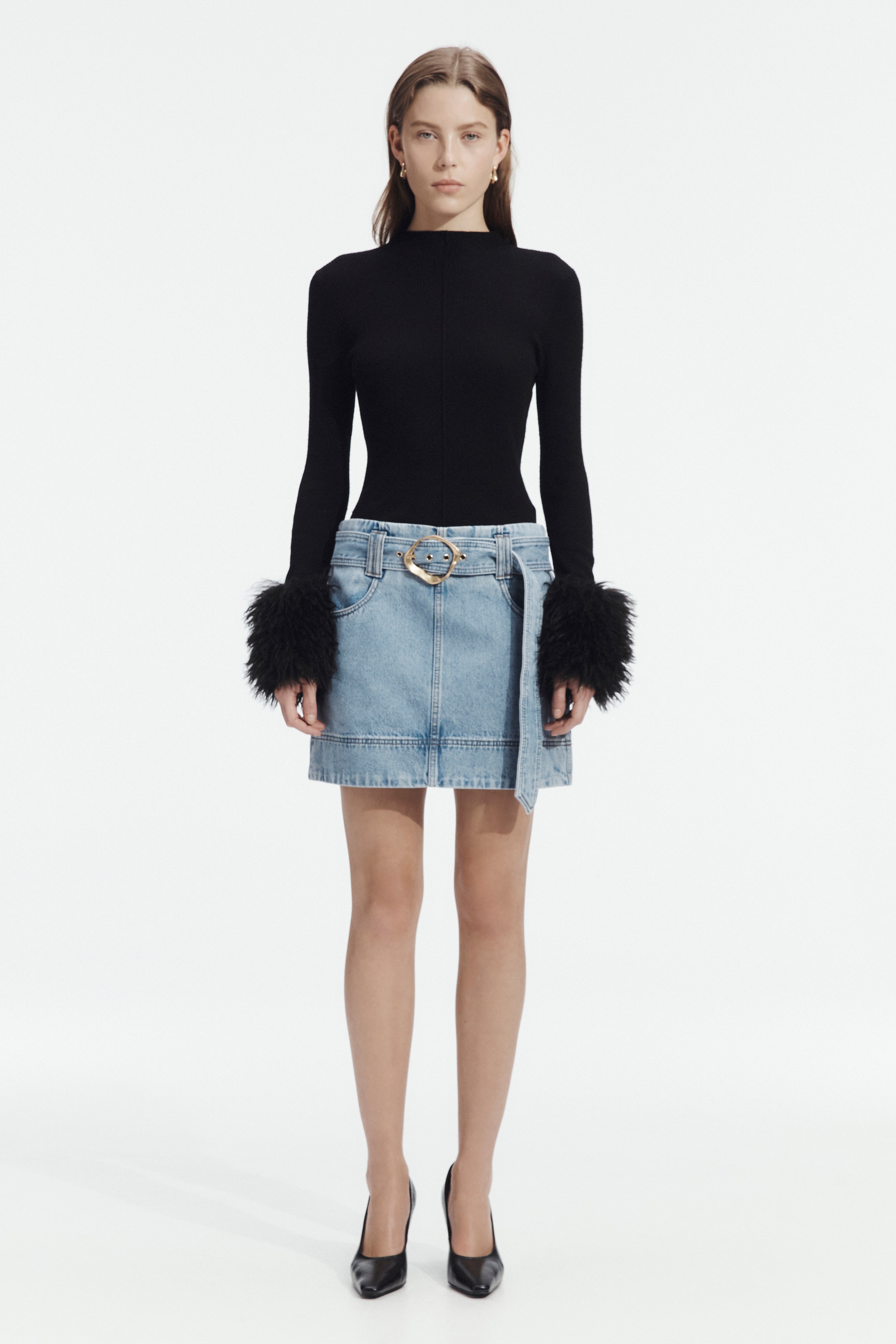 Lyra Denim Mini Skirt