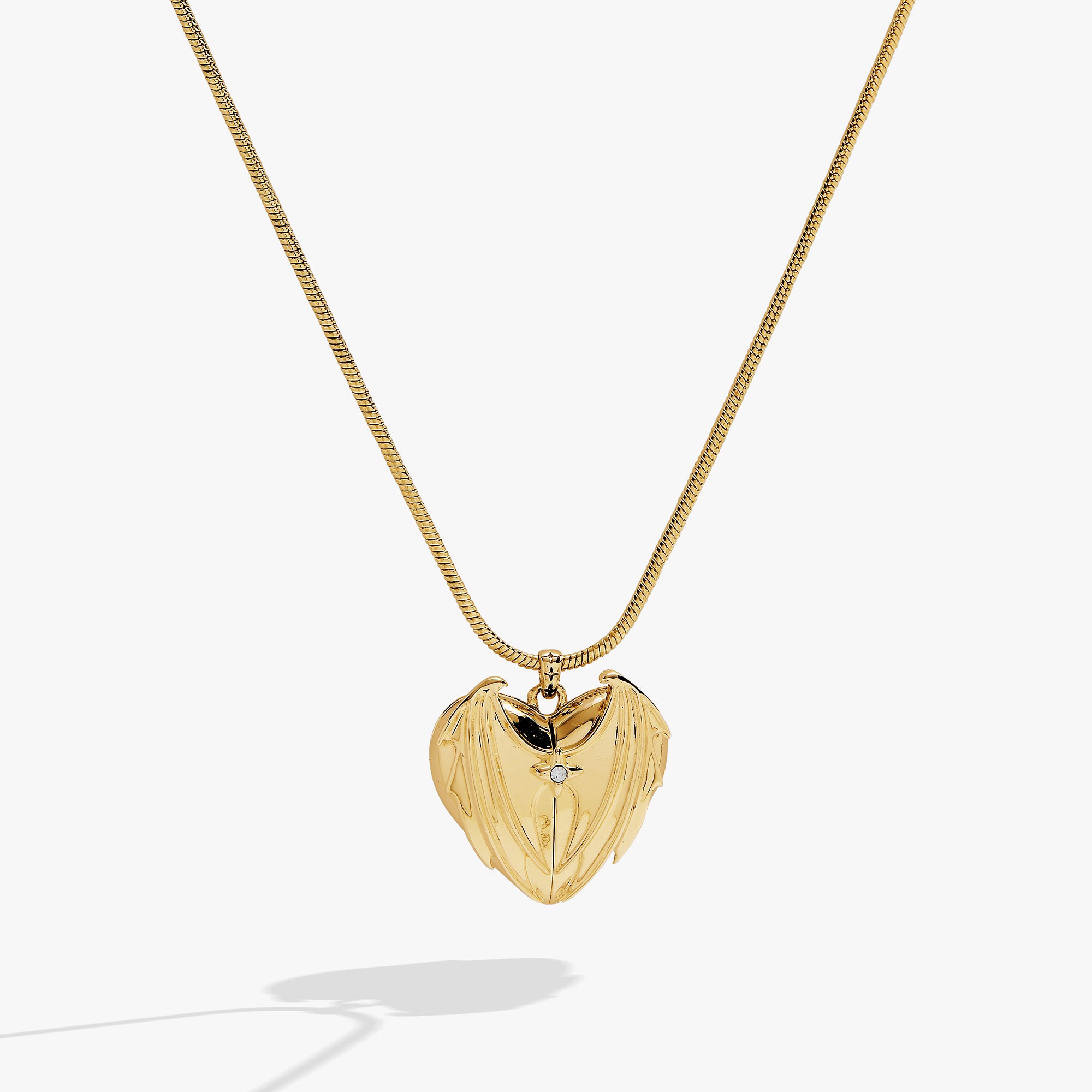 A Court of Thorns and Roses™ Velaris™ Heart Locket Necklace - Gold