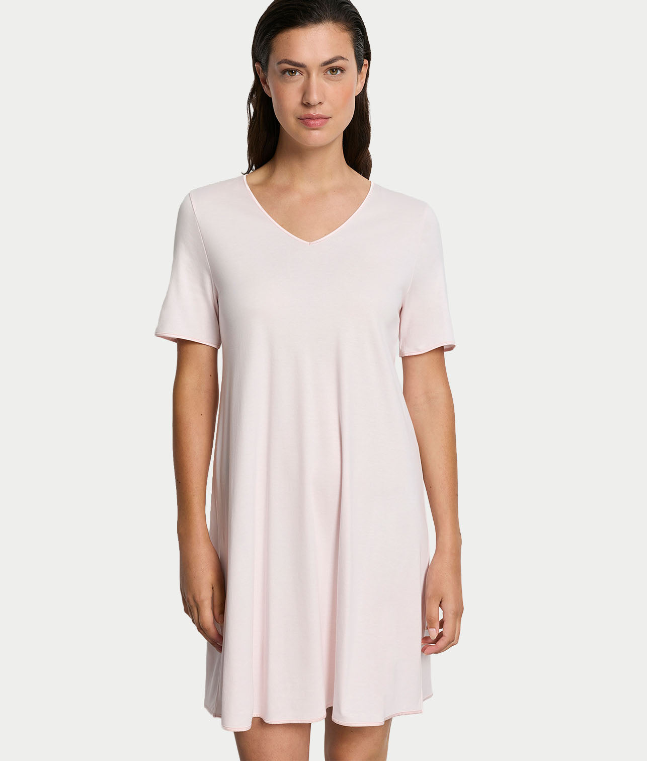 Cotton Silk V-Neck Cotton Nightgown