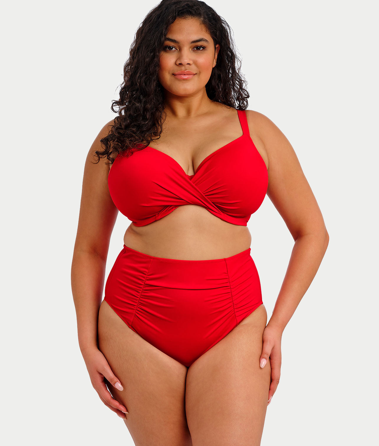Plus Size Plain Sailing Twist Bikini Top